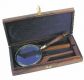 Loupe with a wooden handle